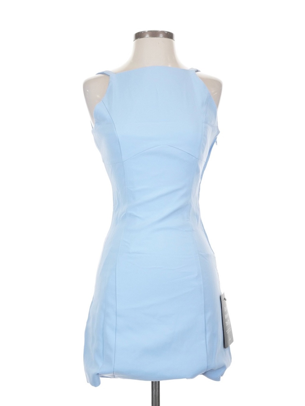 Lulu's Pale Blue Sleeveless Mini Sheath Dress
